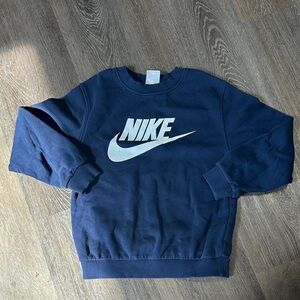 Nike Kids Dark Blue Crewneck Sweater